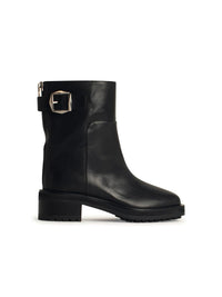 Jimmy Choo 'Brooklyn' Black Leather Ankle Boots