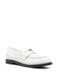 Miu Miu Logo-Plaque Leather Loafers