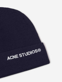 Acne Studios Distressed Logo Beanie
