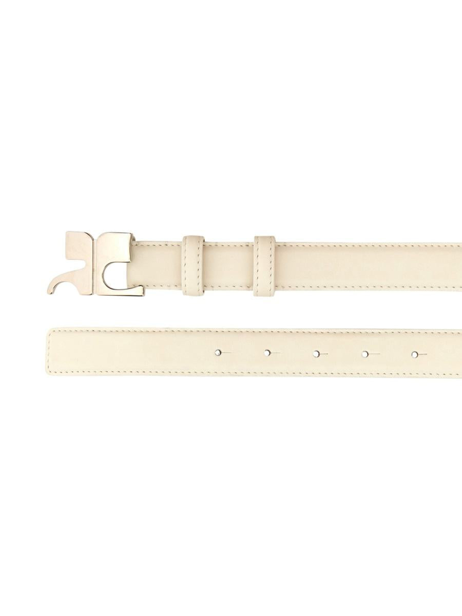 Courrèges Leather "Ac" Belt