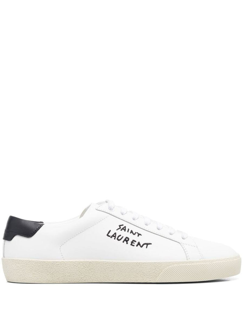 Saint Laurent Court Sl/06 Leather Sneakers