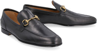 Gucci Jordaan Leather Loafers With Horsebit