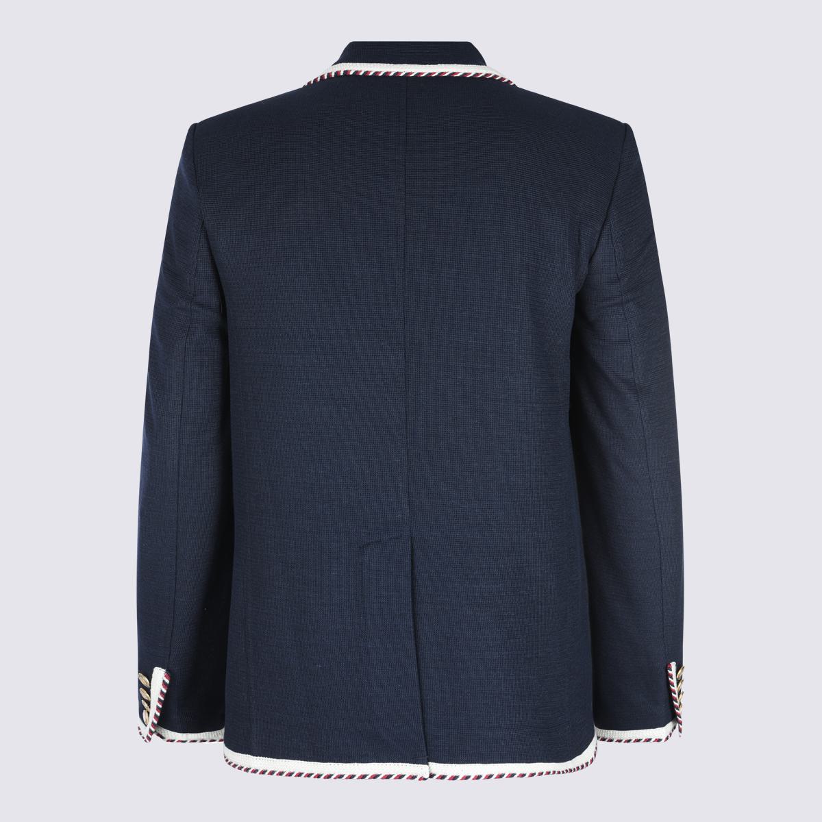 Valentino Garavani Navy Cotton Blazer