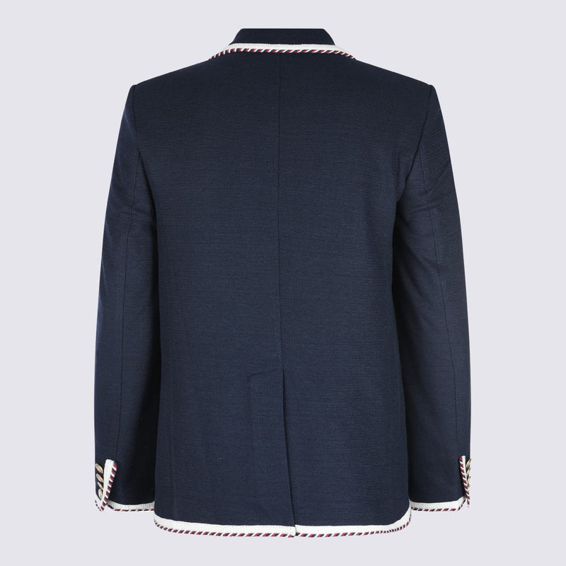 Valentino Garavani Navy Cotton Blazer