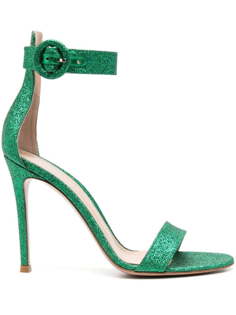 Gianvito Rossi Portofino Starlight Leather High Heel Sandals