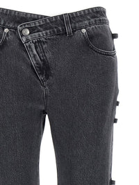 Alexander McQueen Jeans Asymmetric Closure