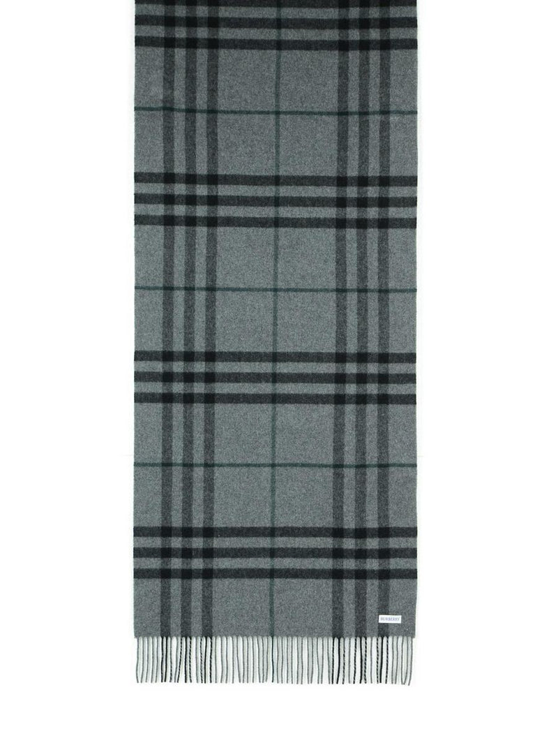 Burberry Grey Cashmere Scarf