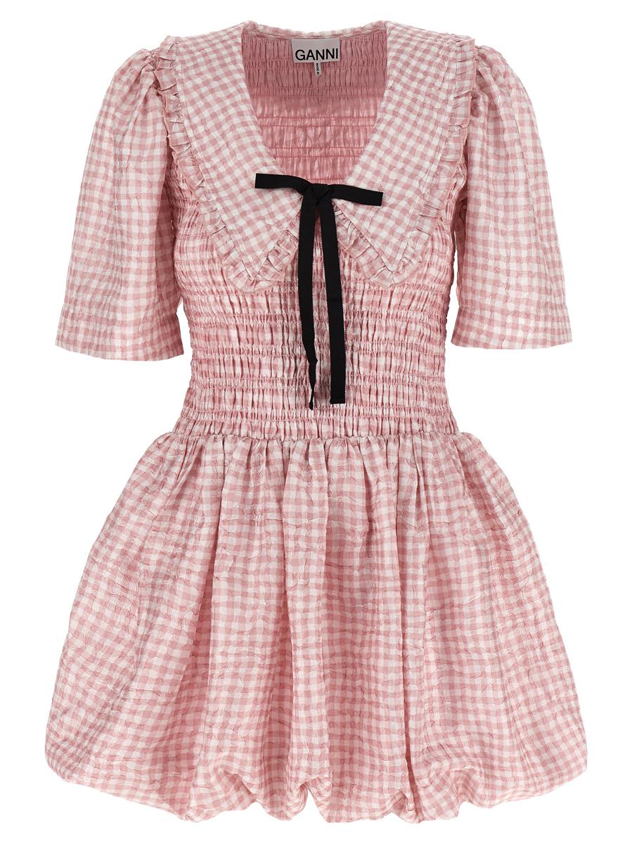 Ganni 'Pink Check' Dress