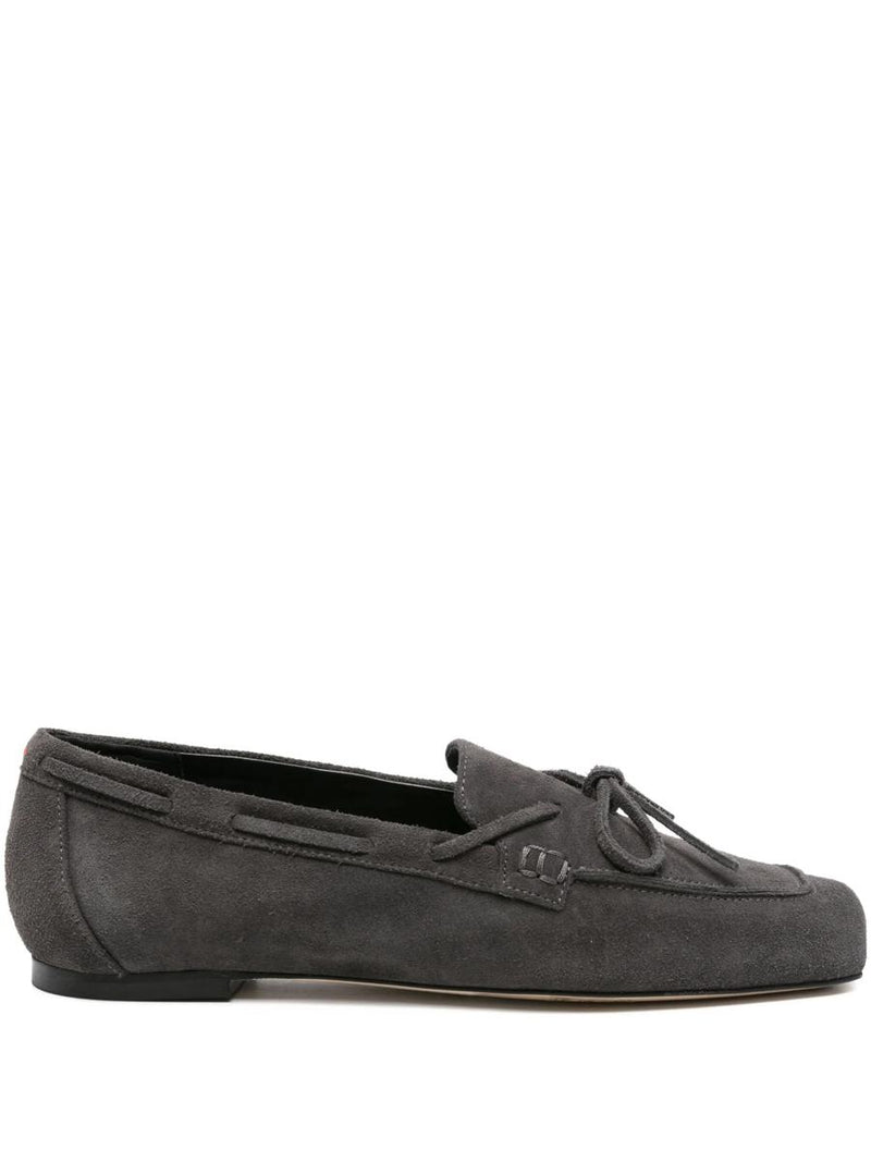 Aeyde Jasper Cow Suede Leather Charcoal Shoes