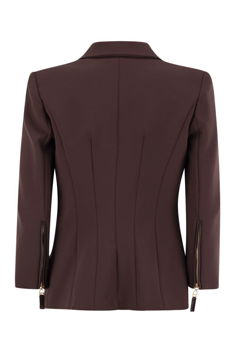 Elisabetta Franchi Double Crepe Blazer