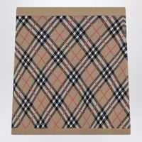 Burberry And Mohair Blend Check Mini Skirt