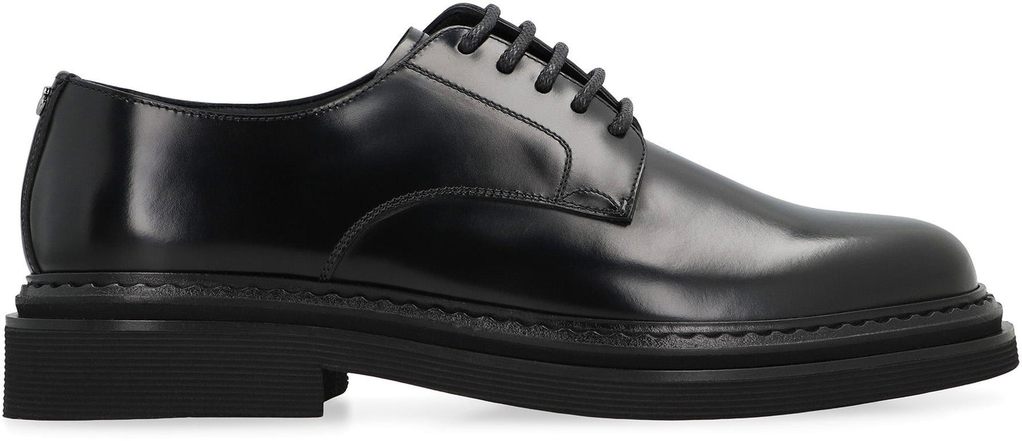Dolce & Gabbana Leather Lace-Up Derby Shoes