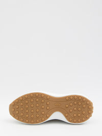 Sneakers In Fabric And Suede Leather