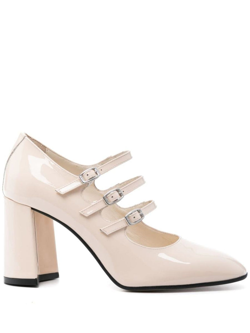 Carel Paris Nude Patent Mary Jane Shoes