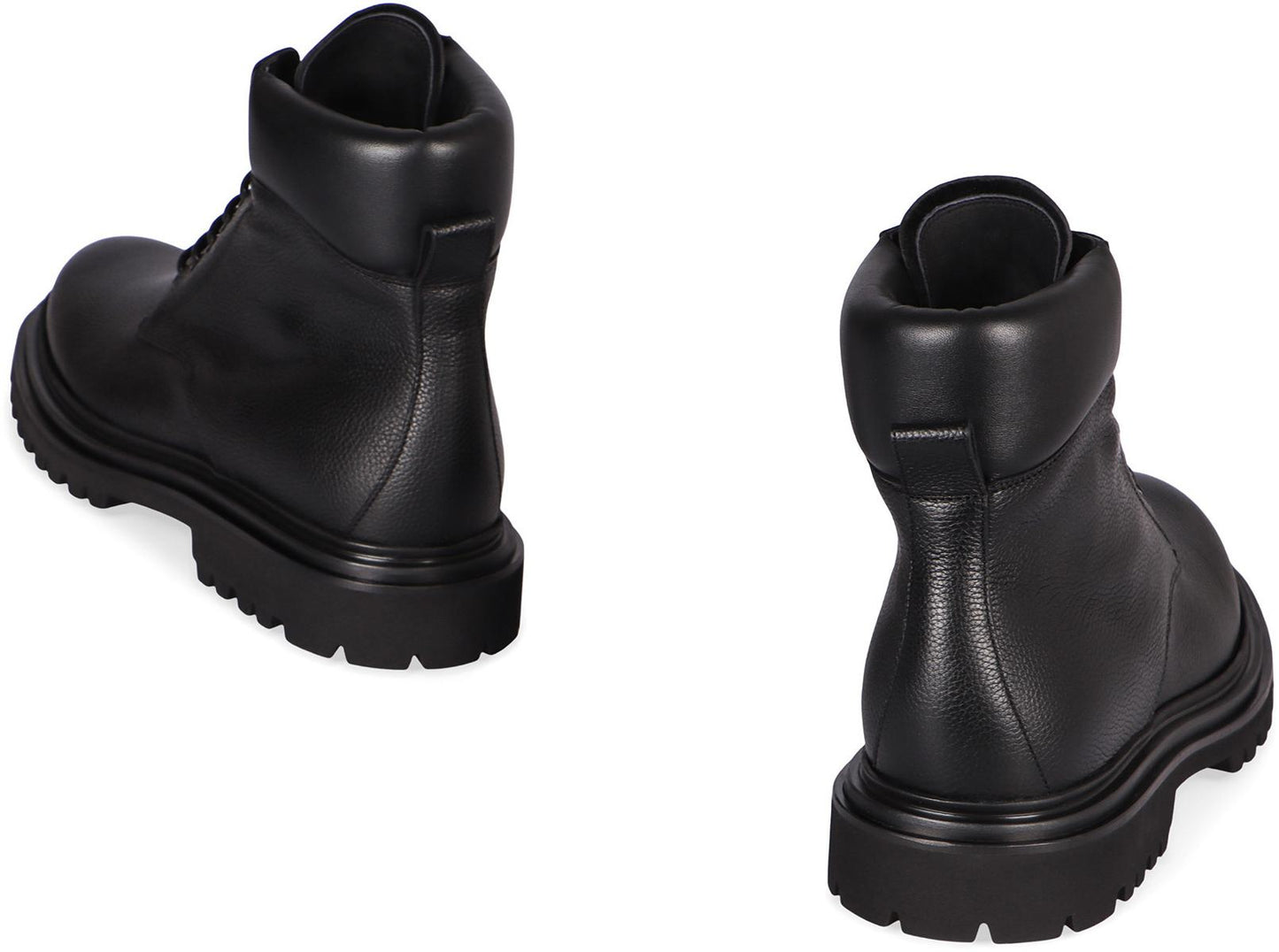 Dolce & Gabbana Leather Lace-Up Boots