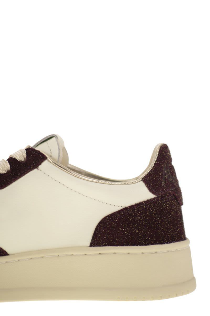 Autry Medalist Low - Sneakers With Two-Tone Glitter