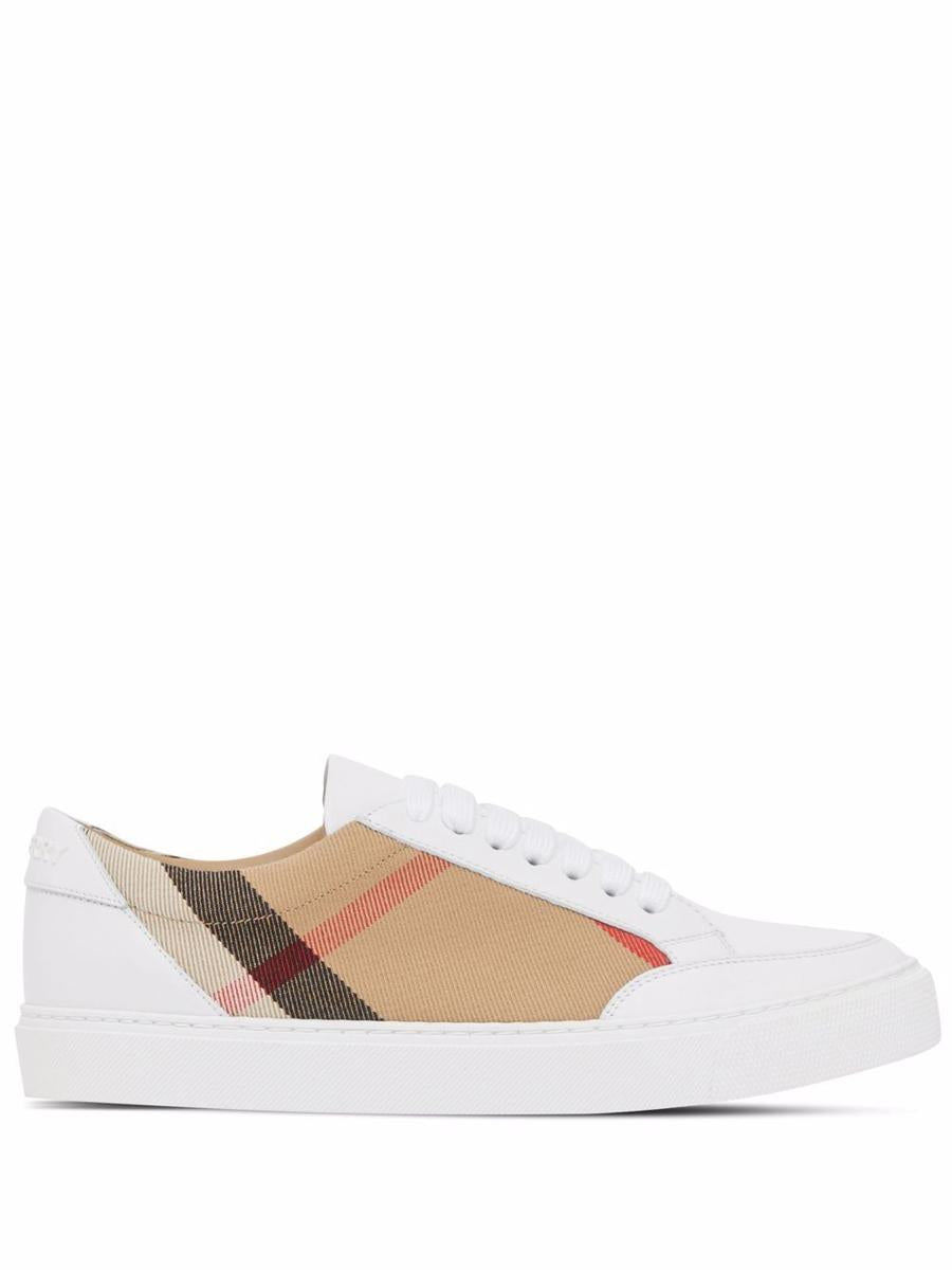 Burberry Check Leather Sneakers