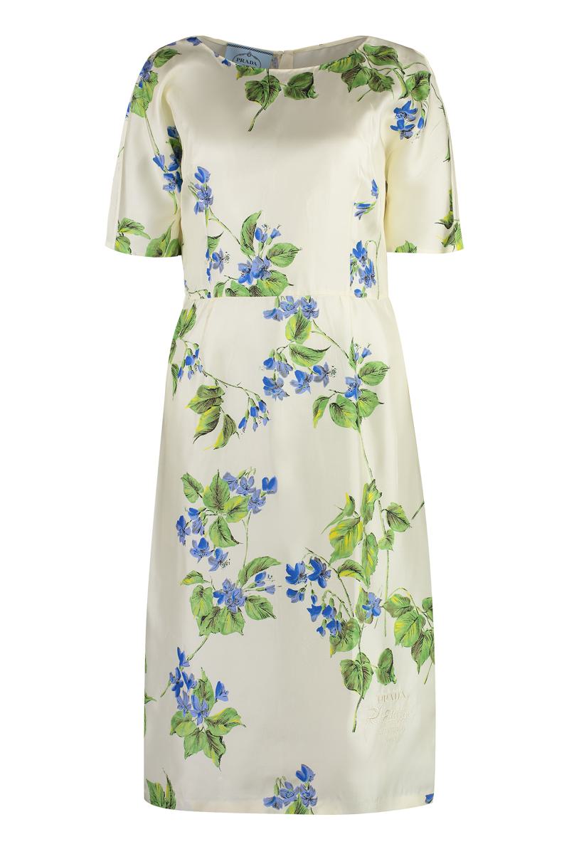 Prada Printed Silk Dress