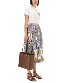 Etro Paisley Print Midi Skirt
