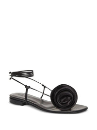 Magda Butrym Wrap Around Flat Flower Sandals Shoes