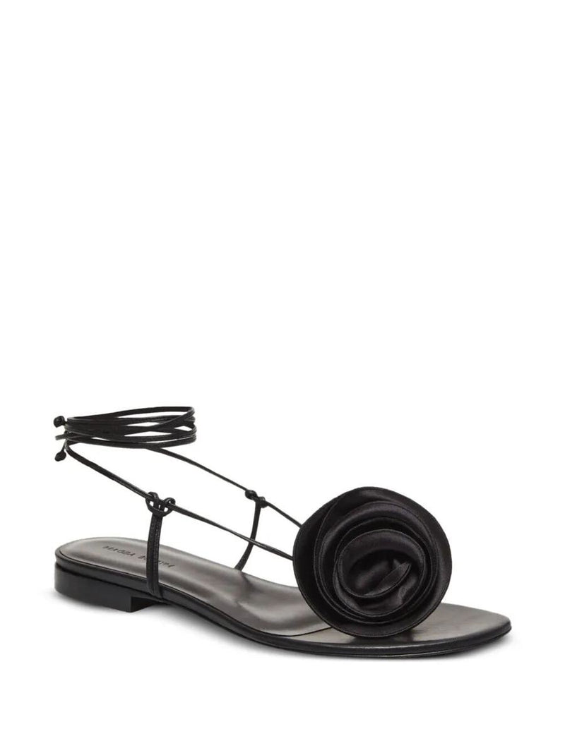 Magda Butrym Wrap Around Flat Flower Sandals Shoes