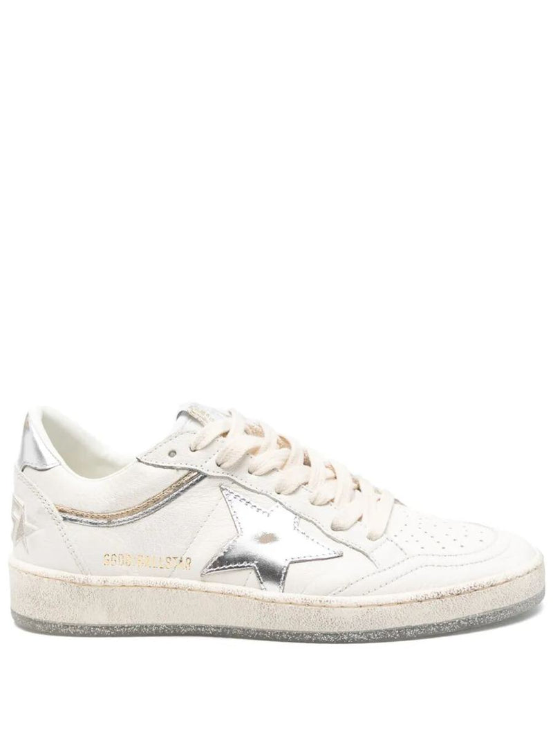 Golden Goose "Ballstar" Nappa Upper Toe And Spur Laminated Star And Heel Shoes