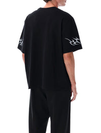 Casablanca Black Blades Oversized Graphic T-Shirt