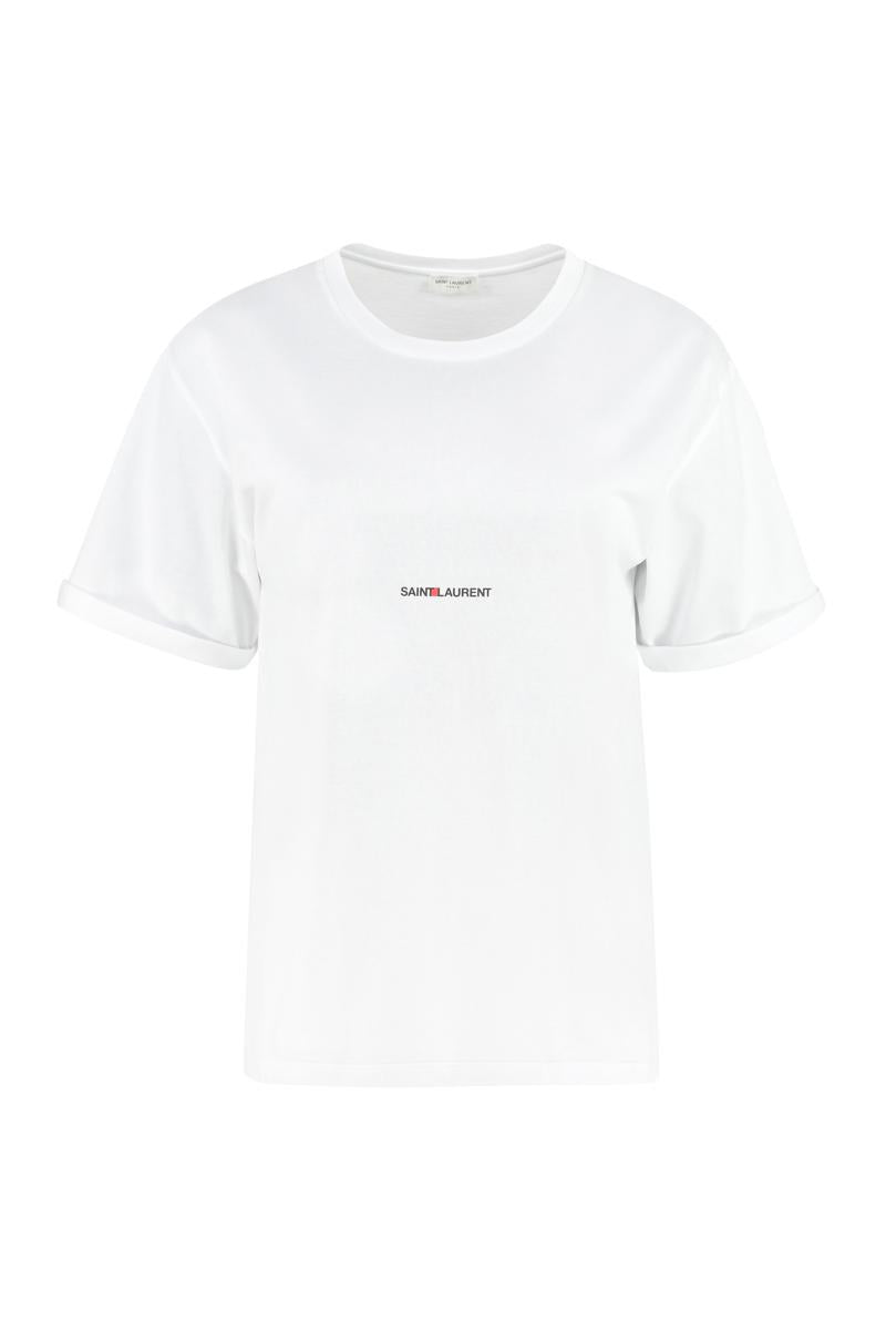 Saint Laurent Cotton Crew-Neck T-Shirt