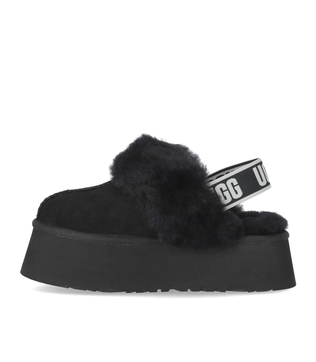 UGG Funkette Black Slipper