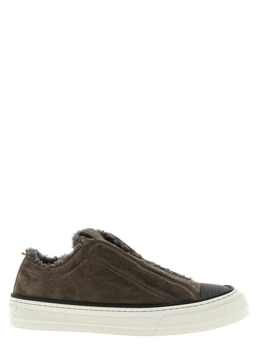 Brunello Cucinelli 'Precious Toe' Sneakers – BALTINI Brunello Cucinelli 'Precious Toe' Sneakers – BALTINI
