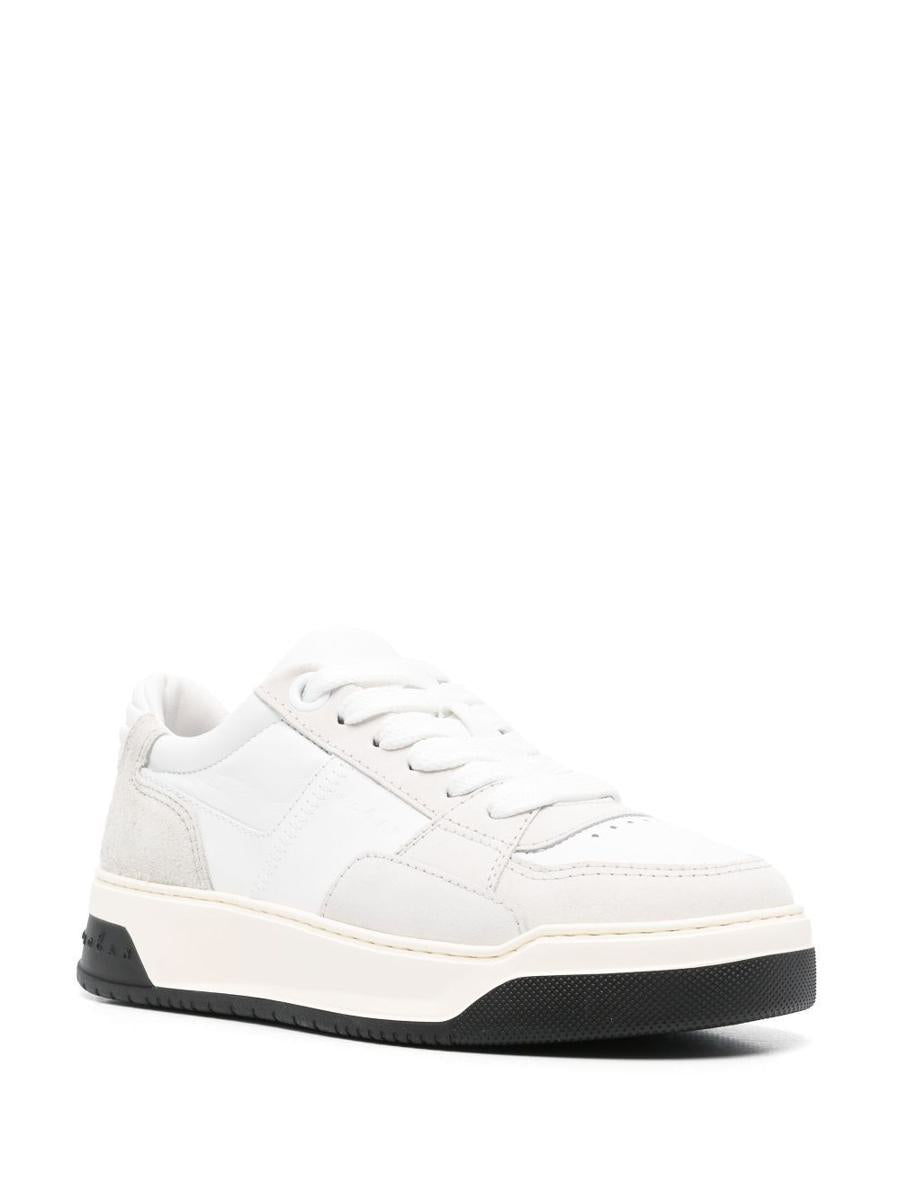Hogan Chamallow Suede And Nappa Two-Tone Sneakers Shoes