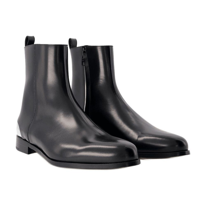 Alexander McQueen Metal Heel Ankle Boots