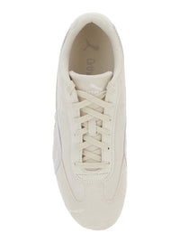 'Speedcat Og' White Low Top Sneakers With Logo Lettering On The Side And Formstrip Detail On The Side In Leather Unisex
