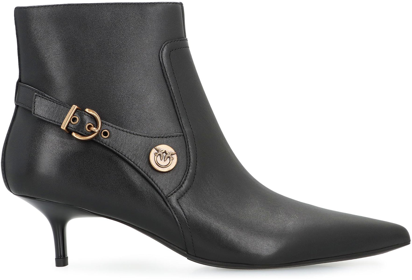 Pinko Gloria Leather Ankle Boots