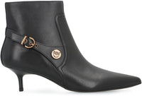 Pinko Gloria Leather Ankle Boots