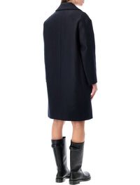 A.P.C. Ninon Navy Wool Coat