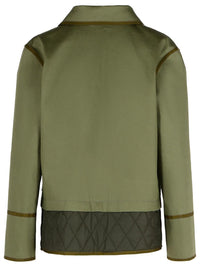 Fay Green Cotton Blend Jacket