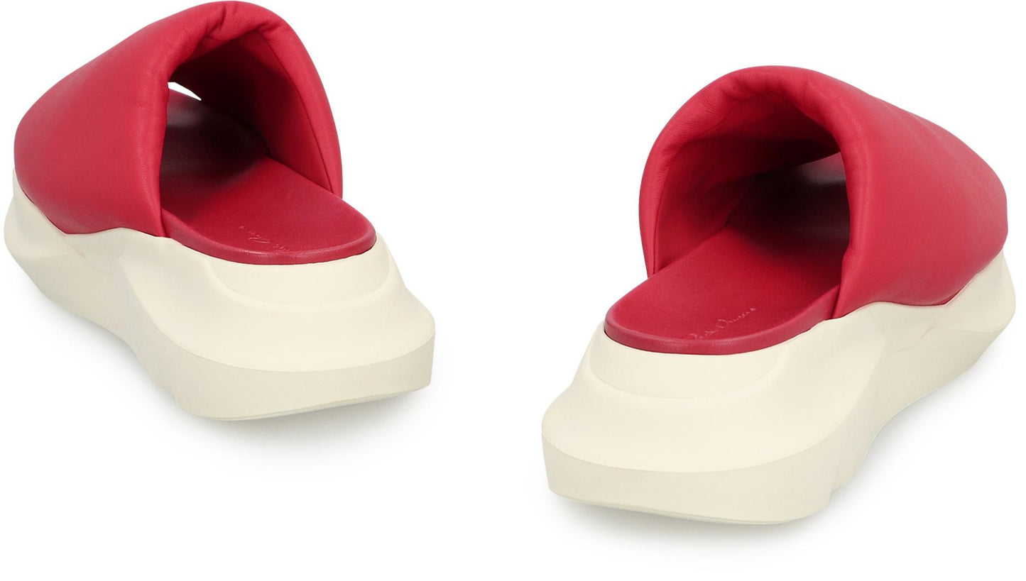 Rick Owens Geth Leather Slides