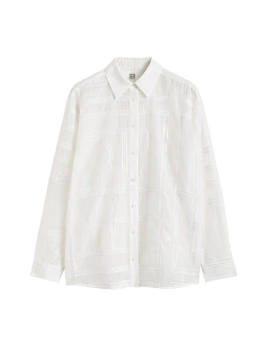 TOTEME Classic Crochet White