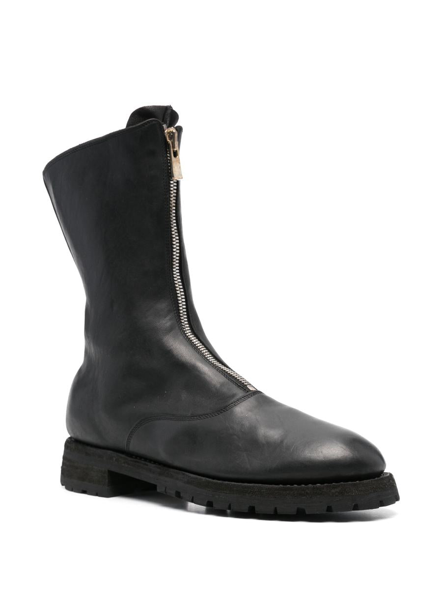 Guidi Front Zip Army Boots Shoes