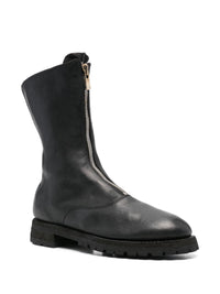 Guidi Front Zip Army Boots Shoes