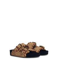 Isabel Marant Étoile 'Lennyo' Beige Palm Slipper