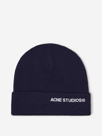 Acne Studios Distressed Logo Beanie