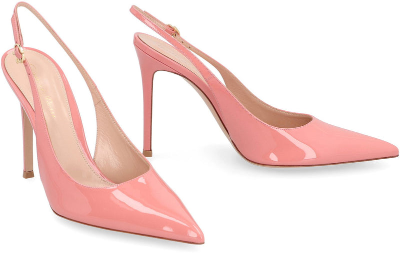 Gianvito Rossi Patent Leather Slingback Pumps