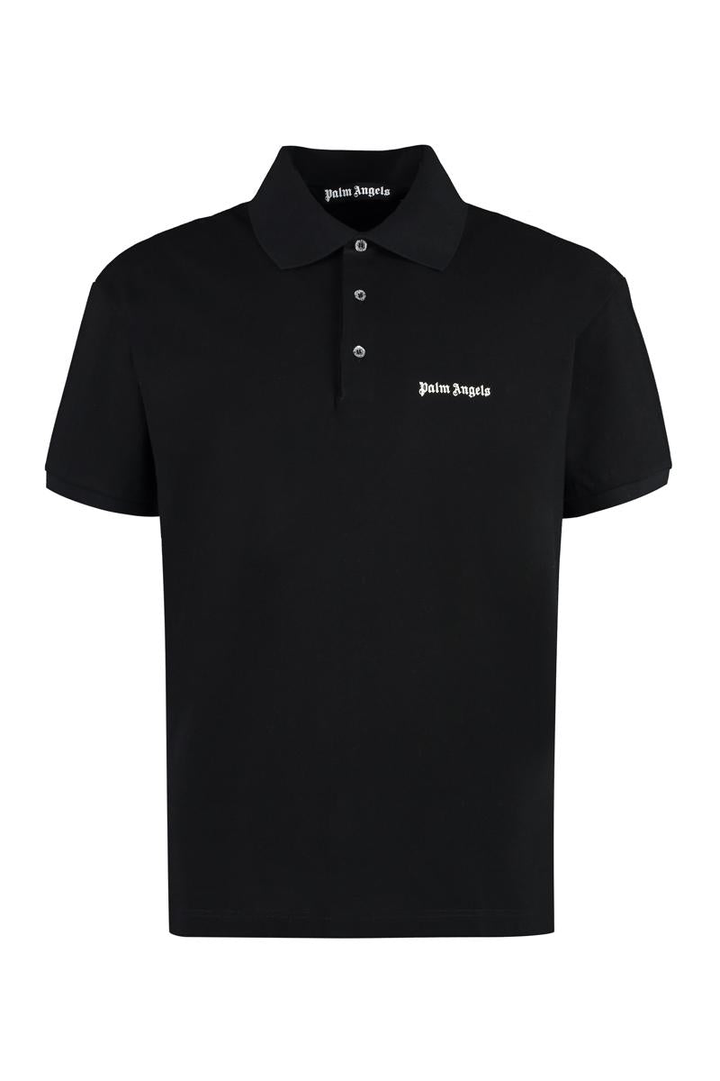Palm Angels Cotton-Piqué Polo Shirt