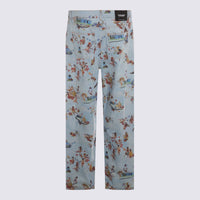 Off-White Multicolor Cotton Denim Jeans