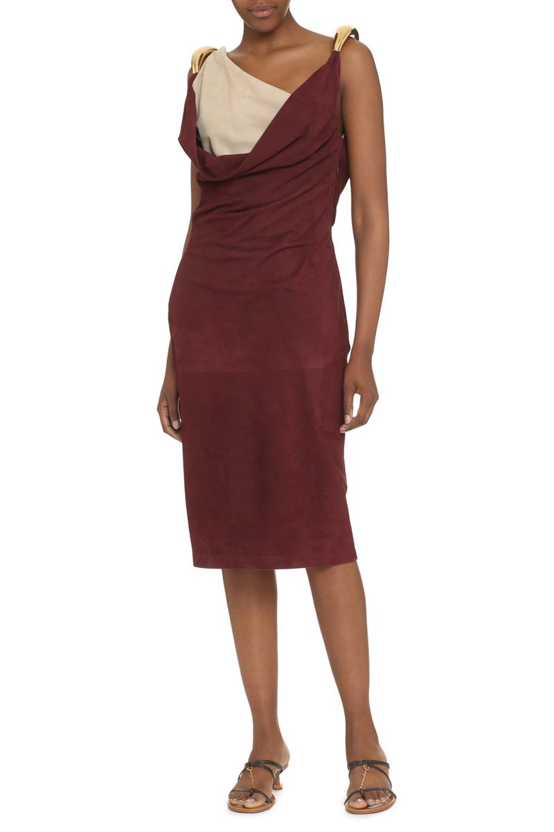 Bottega Veneta Suede Midi-Dress