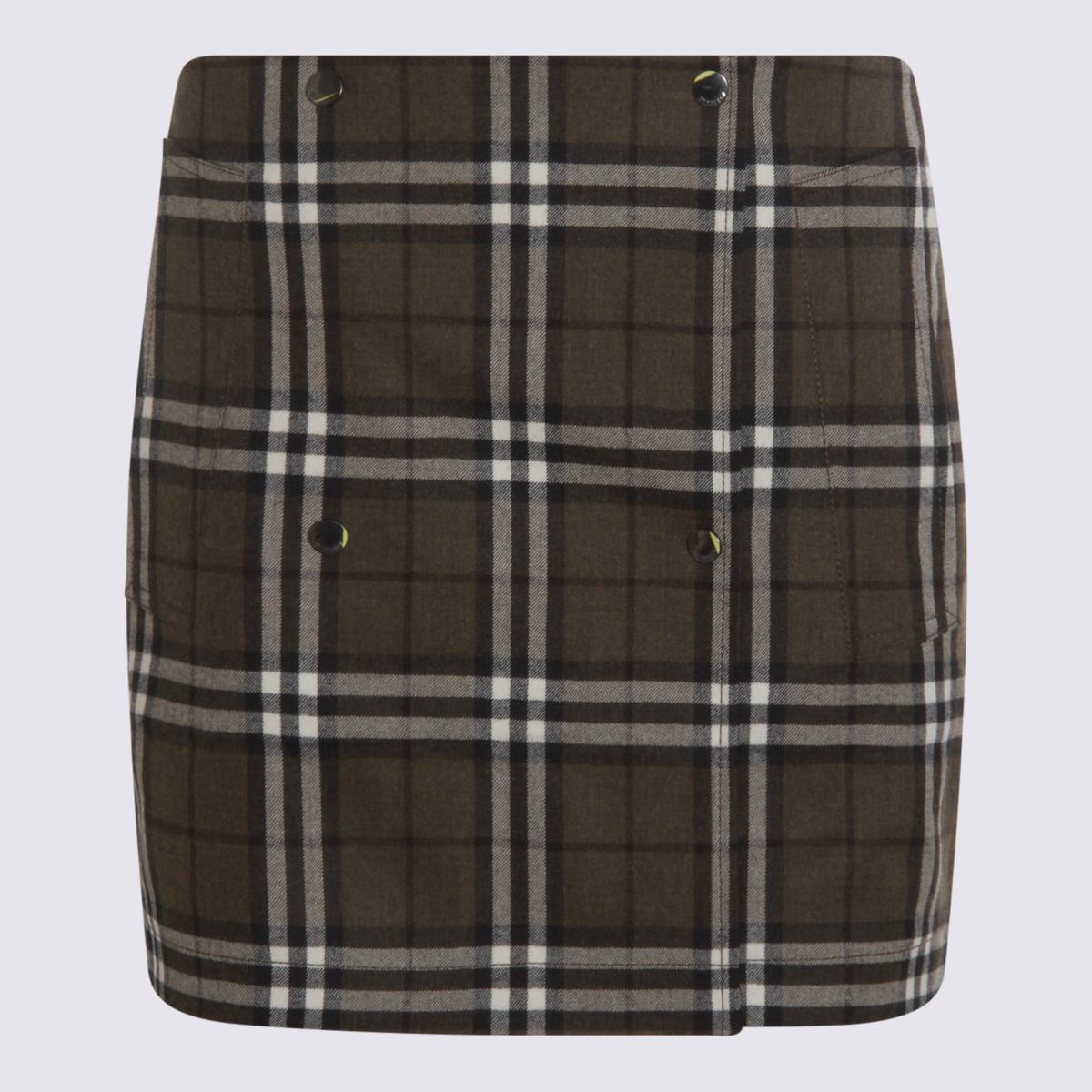 Burberry Brown Wool Skirt
