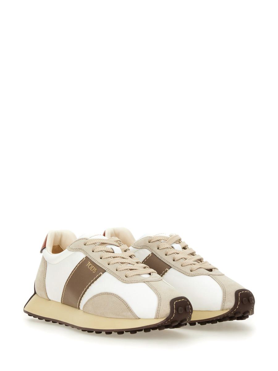 Tod'S Leather And Fabric Sneaker