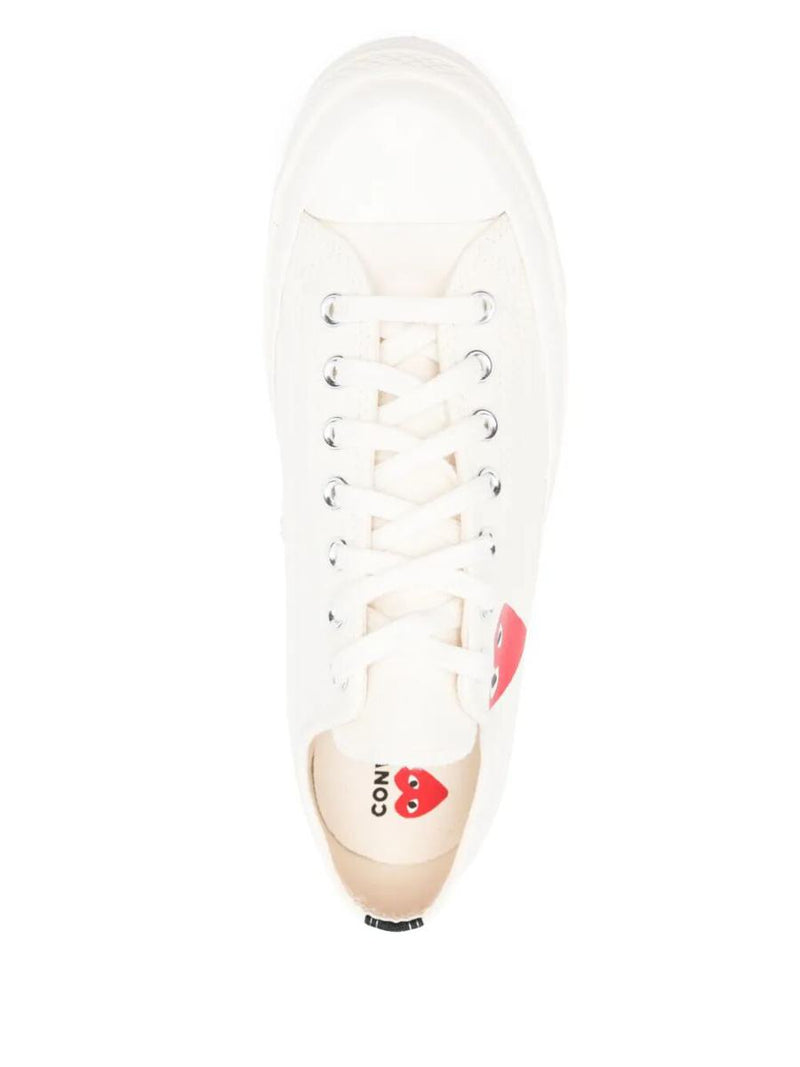 Converse X Comme Des Garçons Play Chuck Tailor Red Heart Low Top Sneakers Shoes